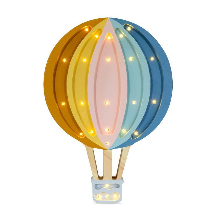 Lampe à poser LED Montgolfière H38cm HOT AIR BALLOON Retro rainbow