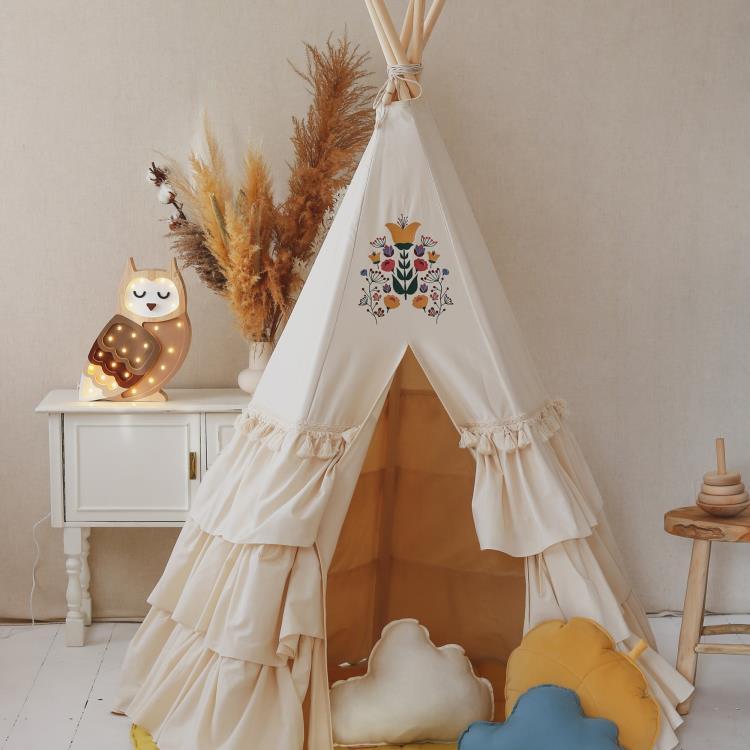 Lampe à poser LED Hibou H35cm OWL Ombre brown