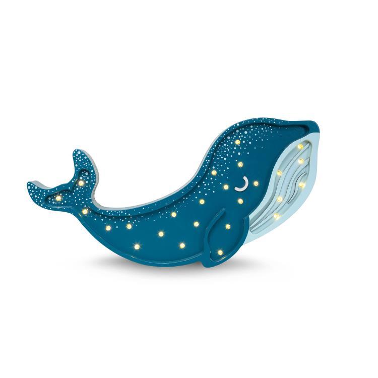 Lampe à poser LED Baleine H40cm WHALE Bleu galaxy
