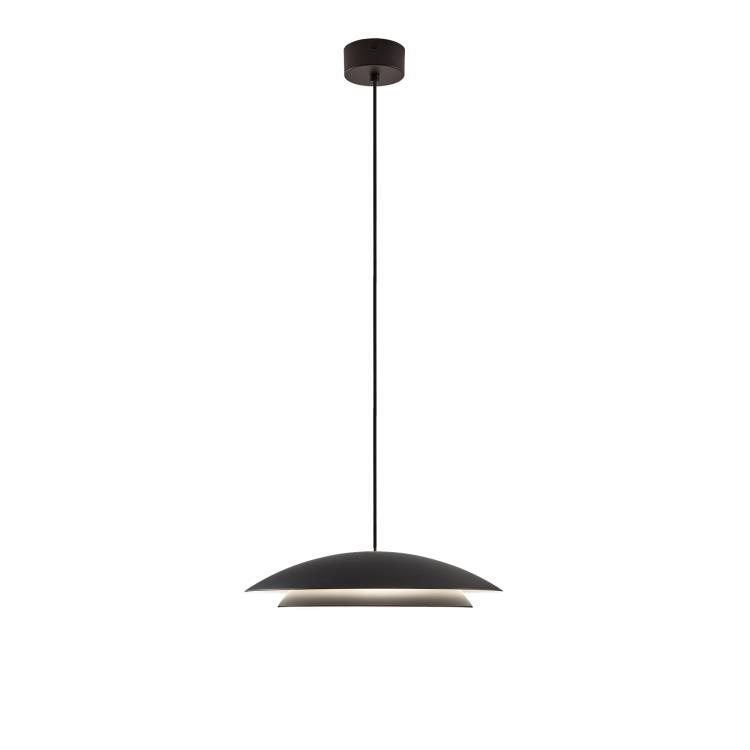 Suspension LED Acier dimmable Ø35cm NOWAY SMALL Noir