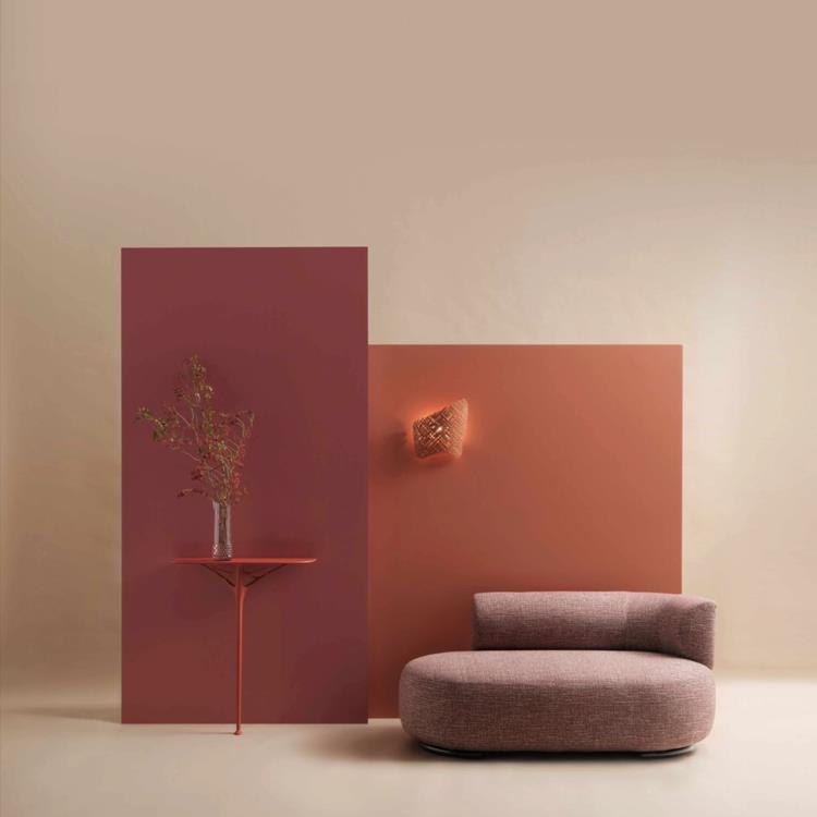 Applique murale Thermoplastique recyclé H33cm TEA terracotta