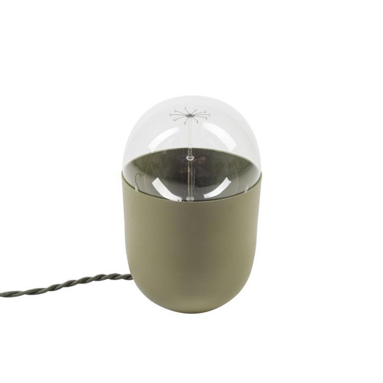 Lampe à poser Thermolaquée H22cm COCO Olive