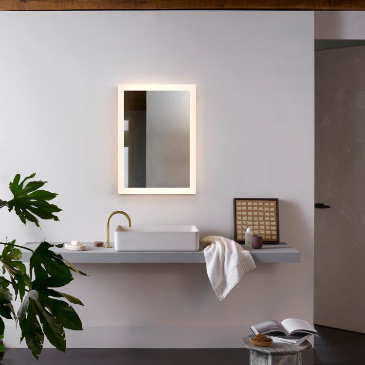 Miroir LED Salle de bain tactile H80cm ASCOT 800 Miroir