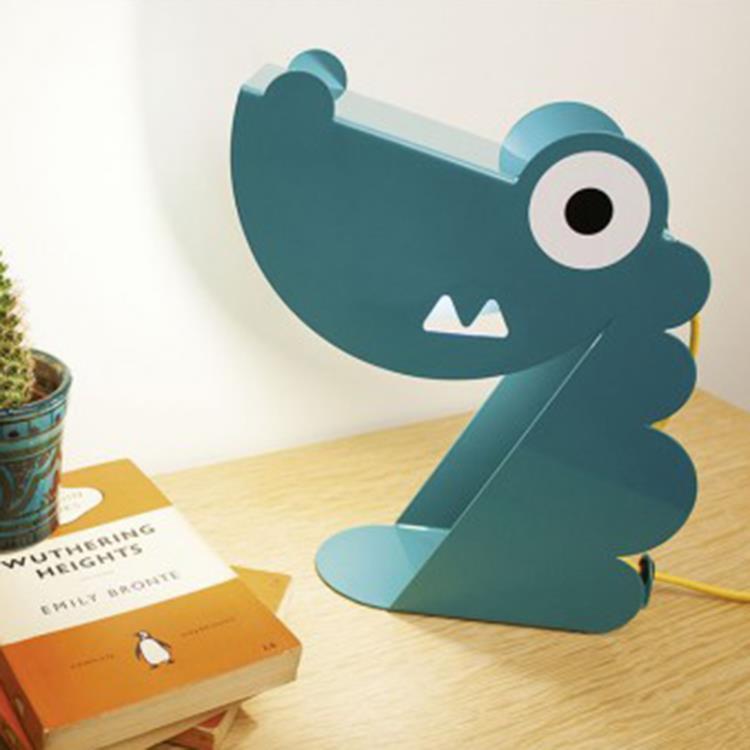 Lampe à poser Dinosaure H22cm ANIMO turquoise