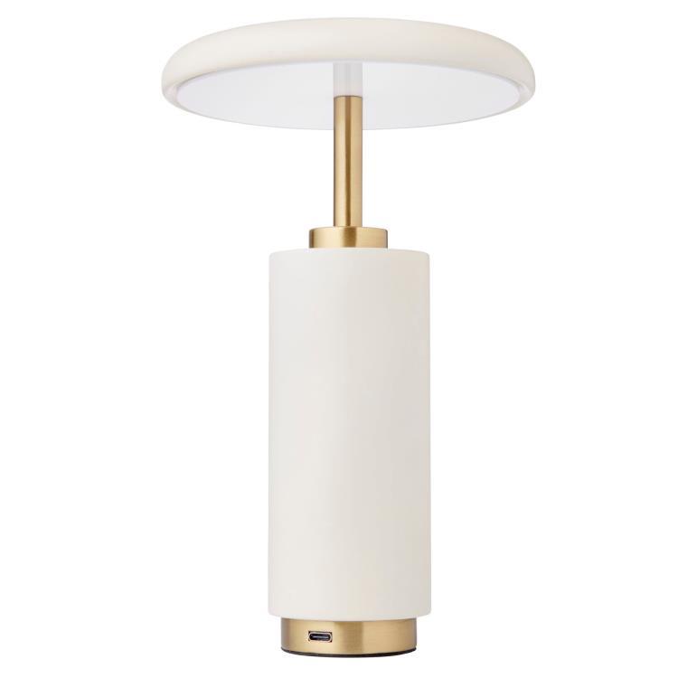 Lampe à poser LED sans fil avec variateur Métal H23cm CASSIAS ivoire