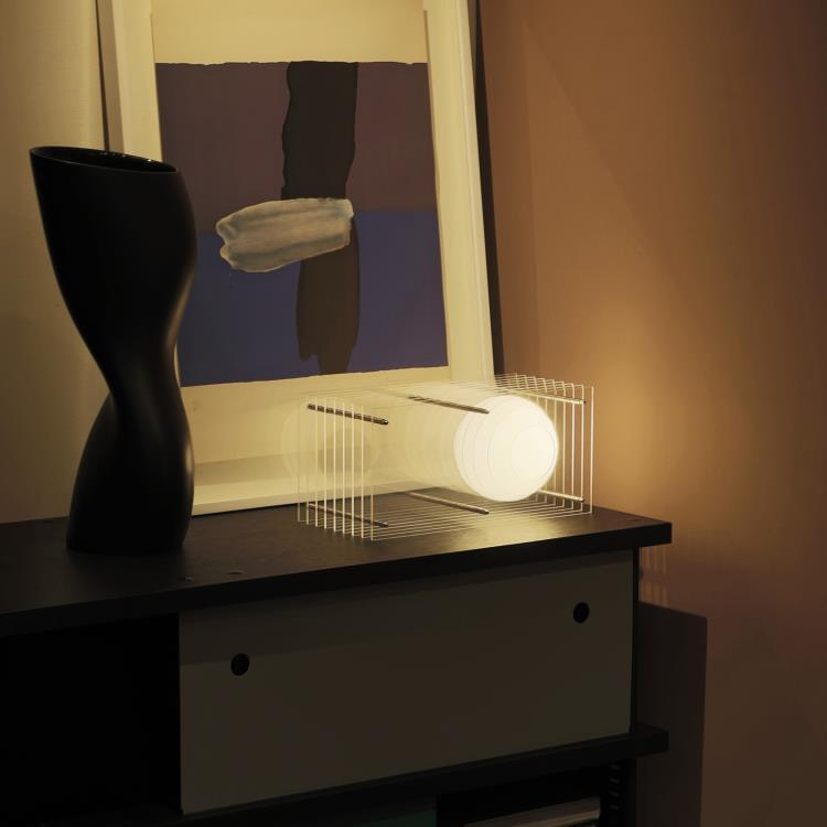 Lampe à poser LED Acrylique H38cm LOP SMALL RECTANGLE Transparent