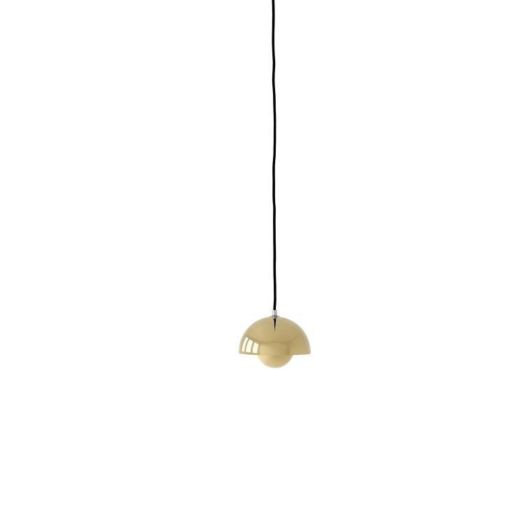 Suspension Métal laqué Ø16cm FLOWERPOT VP10 Laiton plaqué