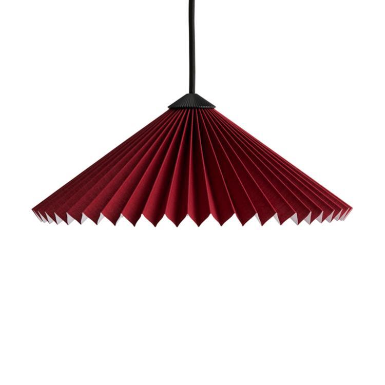 Suspension Coton Ø30cm MATIN Rouge oxydé