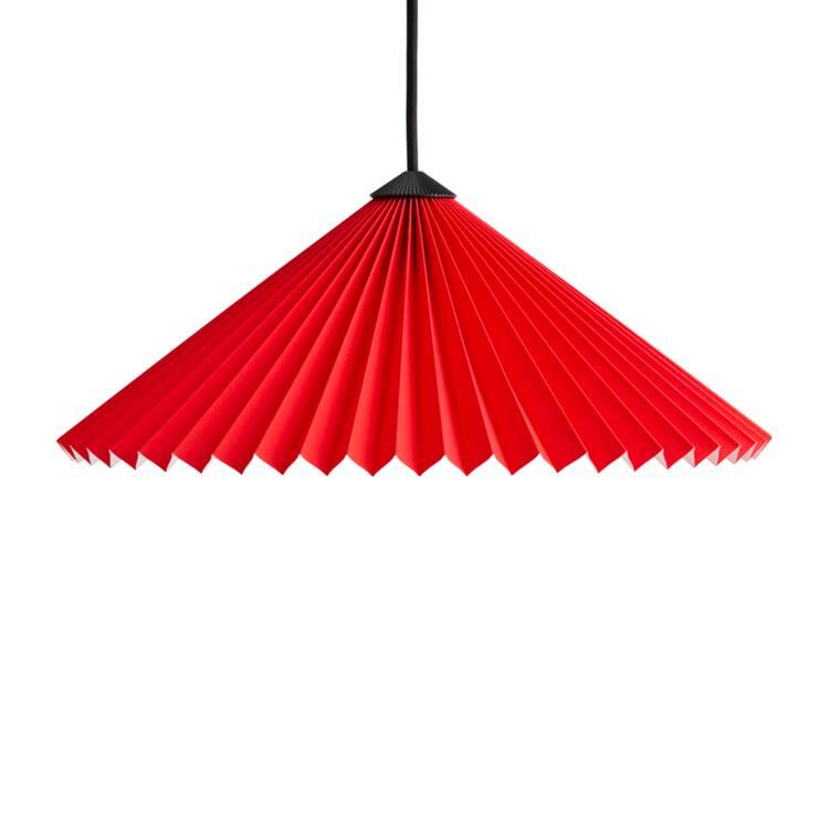 Suspension Coton Ø38cm MATIN Rouge vif