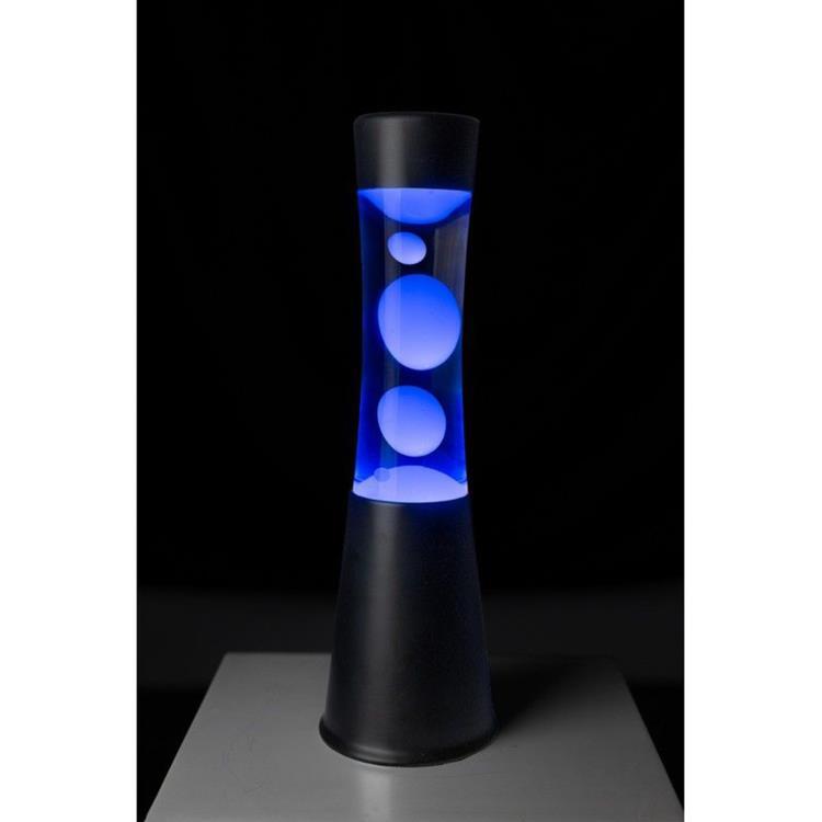 Lampe lave LED RGB Métal/Verre H30cm TOWER Noir