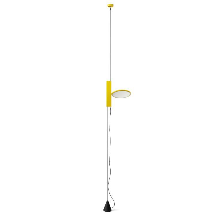 Lampe à suspension LED Aluminium/PMMA H400cm OK Jaune