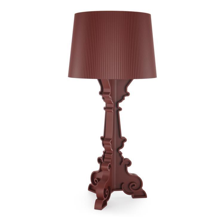 Lampe à poser Edition Limitée H68-78cm BOURGIE bordeaux mat