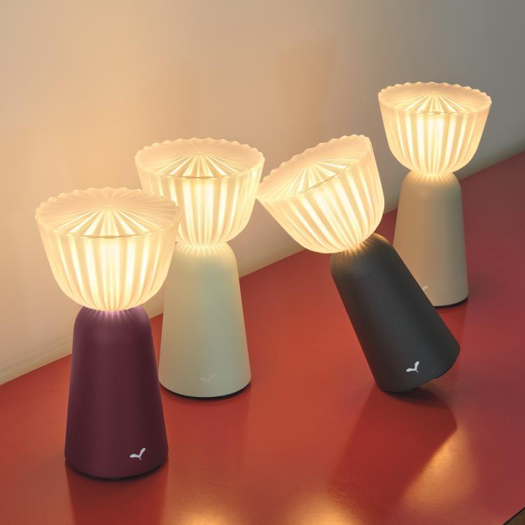 Lampe à poser LED sans fil H20cm SWIING Menthe glaciale