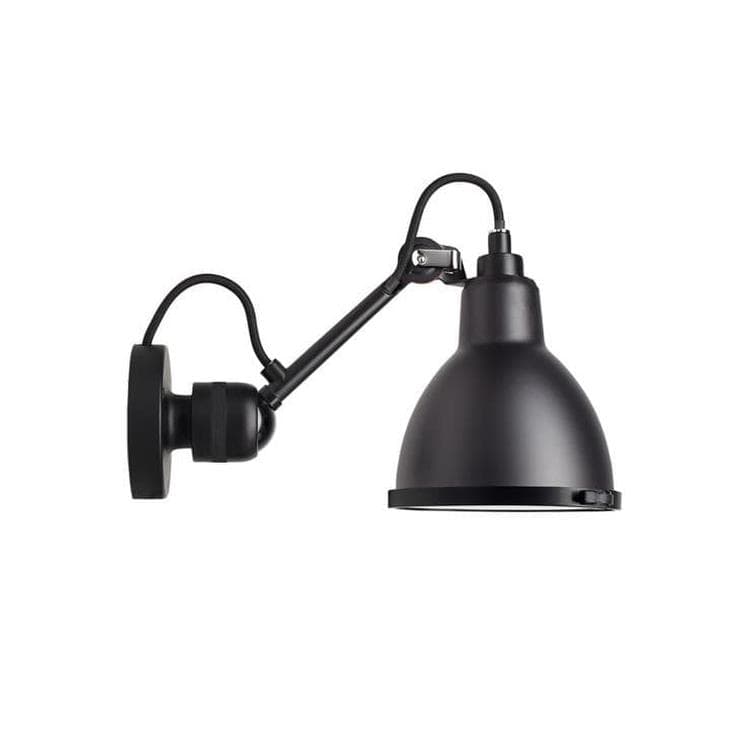 Lampe Gras N°304 Applique pour salle de bain Ø14cm Noir Mat DCW