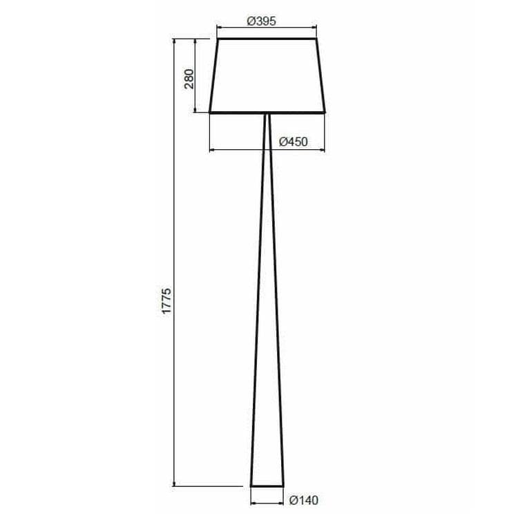 Lampadaire H177,5cm TOTEM Noir