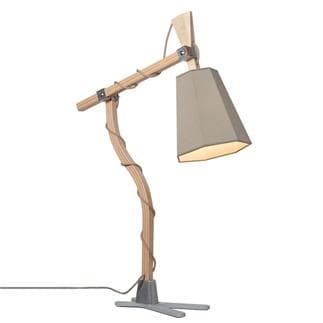 lampe de bureau design en bois et metal blanc frandsen play - Kdesign