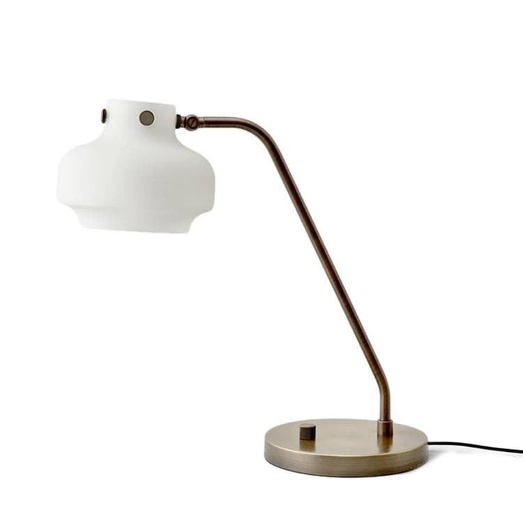 copenhagen-lampe à poser led bronze/verre h37cm