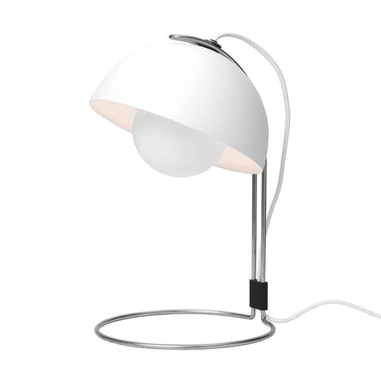 FLOWERPOT VP4 Lampe de bureau Métal H36cm blanc mat & Tradition -  LightOnline