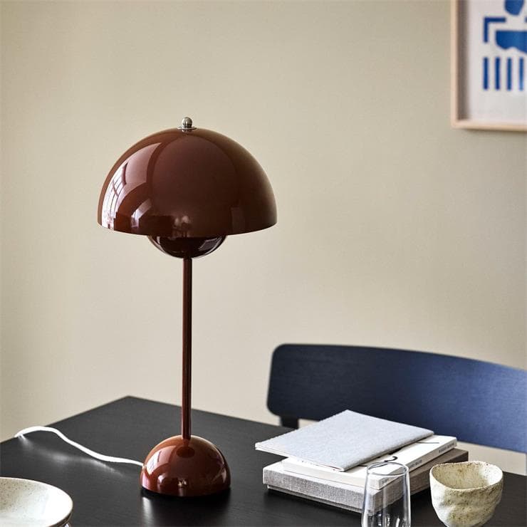 Lampe de table Métal H50cm FLOWERPOT VP3 Red Brown 