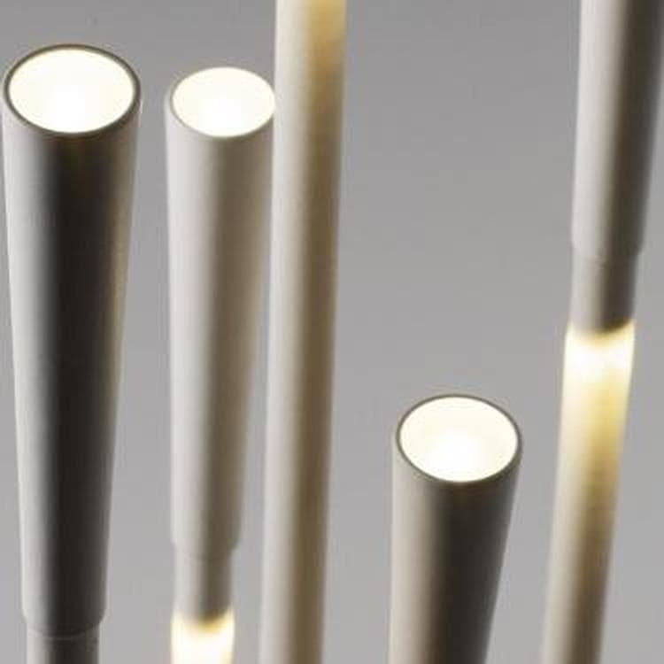 Lampadaire LED 7 lumières Métal H180cm GIUNCO Blanc