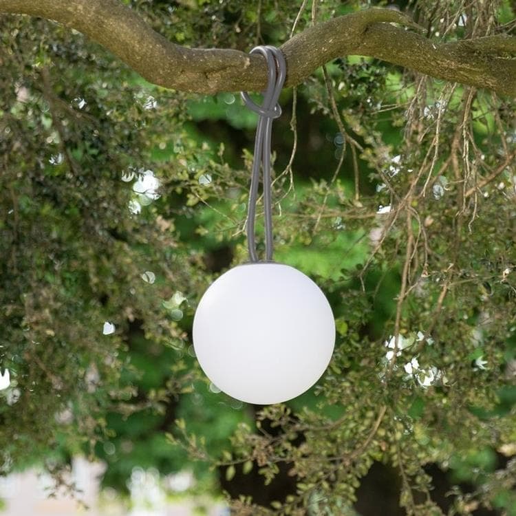 Suspension LED rechargeable d'extérieur Ø20cm BOLLEKE Anthracite