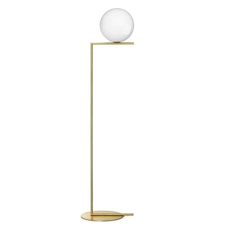 Lampadaire Verre H185cm IC F2 Laiton