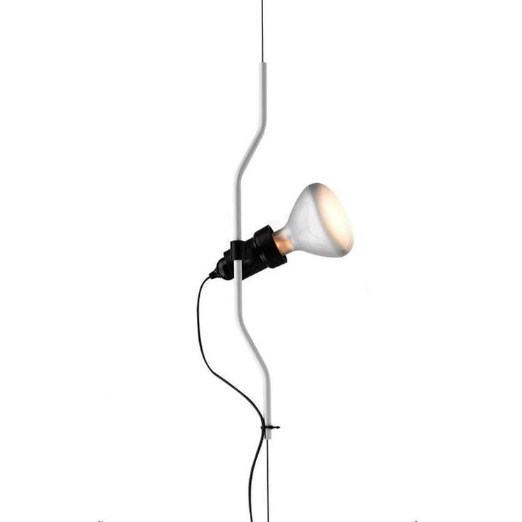 Spot sur câble vertical Dimmer H180-400cm PARENTESI Blanc