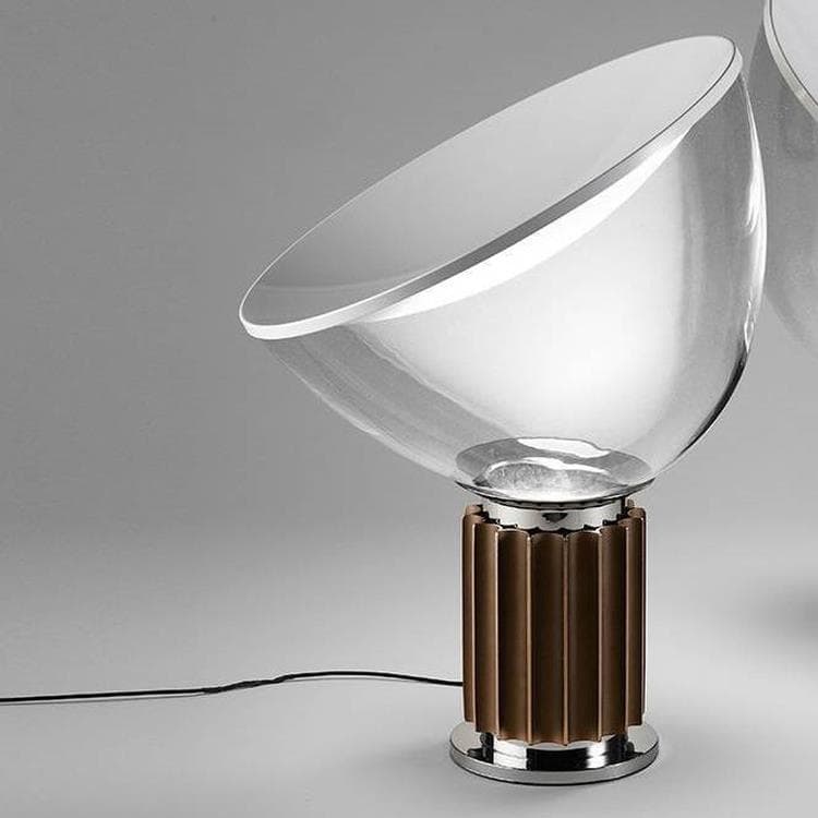 Lampe à poser LED Polycarbonate & Aluminium H64,5cm TACCIA aluminium bronze