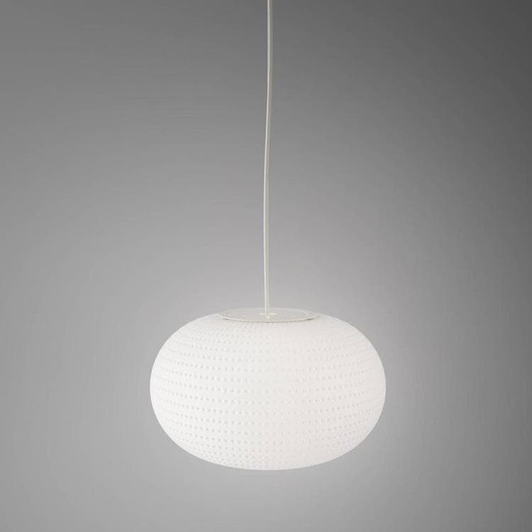 Suspension LED Verre Ø30cm BIANCA Blanc