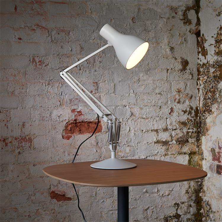 Lampe de bureau articulée H50-80cm TYPE 75 Blanc alpin