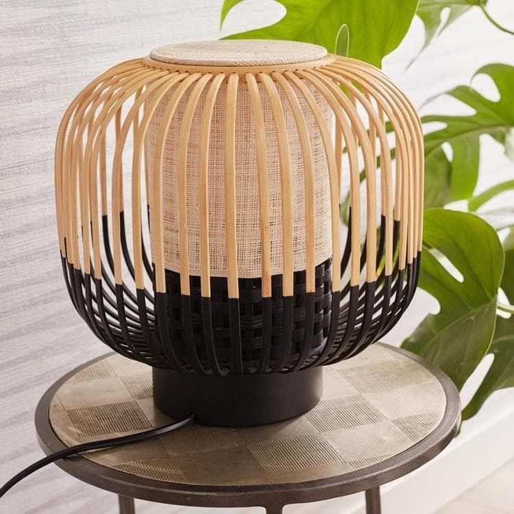 Lampe à poser Bambou H24cm BAMBOO Noir