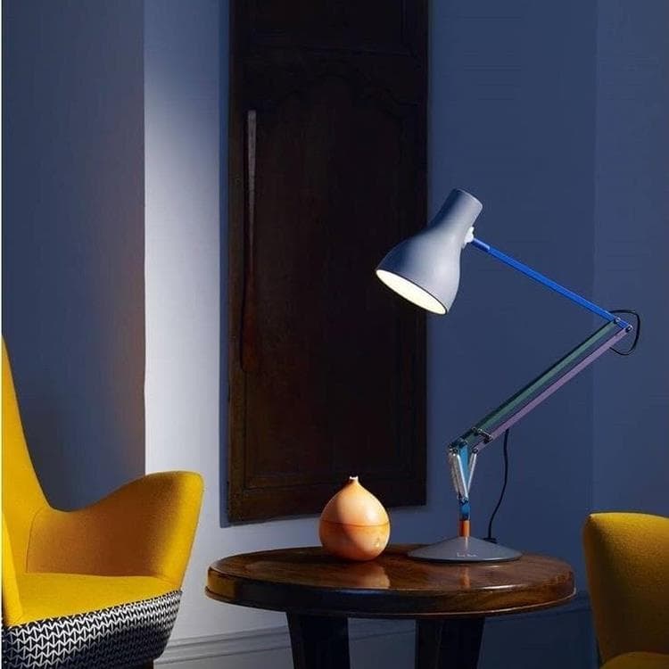 Lampe de bureau articulée Paul Smith Grise H40-70cm TYPE 75 MINI gris multicolore