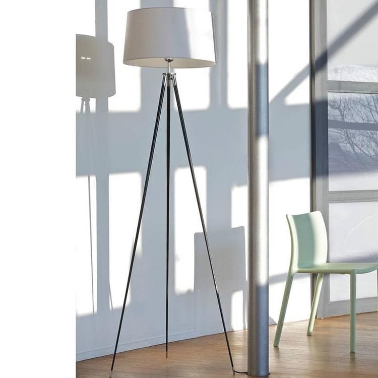 Lampadaire Trépied Carbone & Textile H183cm LORD Blanc