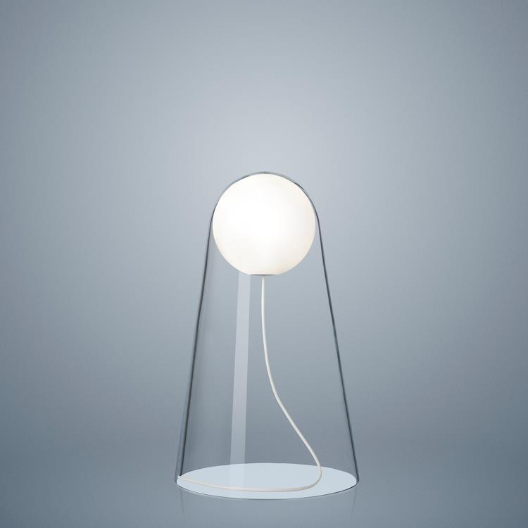 Lampe à poser LED avec Dimmer Verre H39cm SATELLIGHT Transparent