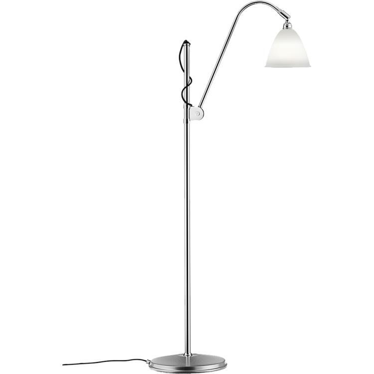 Lampe de lecture H113-152cm - Ø16cm BESTLITE BL3 Blanc et Chrome