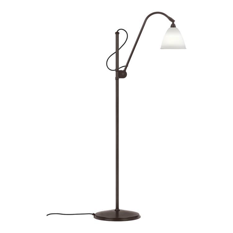 Lampe de lecture H113-152cm - Ø16cm BESTLITE BL3 blanc et noir