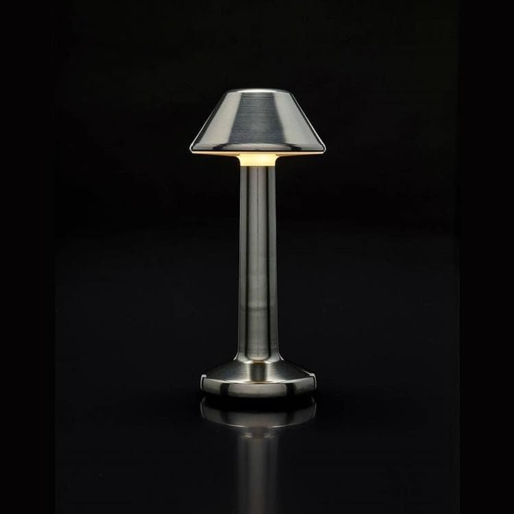 MOMENT-Lampe baladeuse d'extérieur LED rechargeable Cône H22,7cm Gris