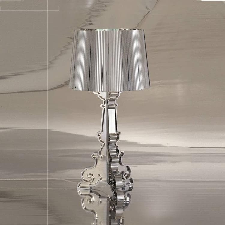 Lampe à poser H68-78cm BOURGIE argent