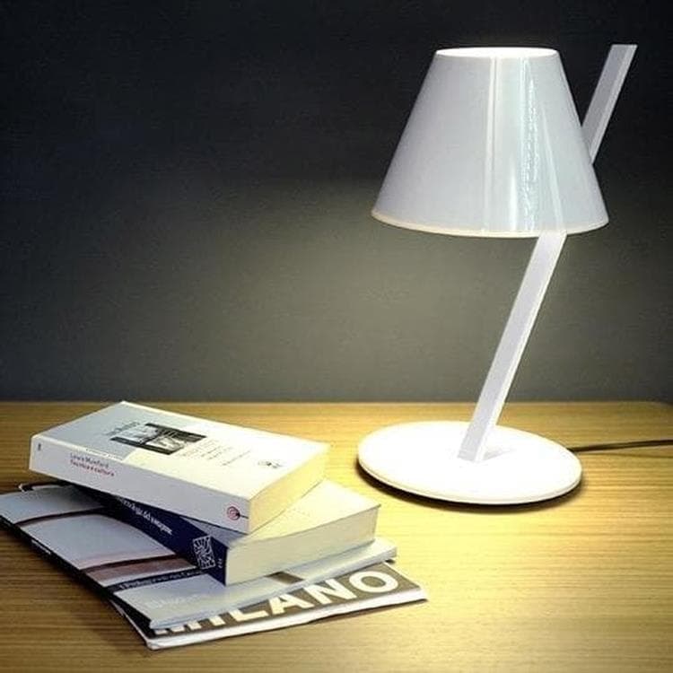 Lampe à Poser Métal H37cm LA PETITE blanc brillant