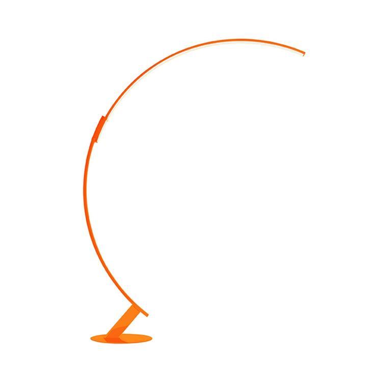 KYUDO-Lampadaire Arc LED H157-212cm Orange KDLN - designé par Hansand