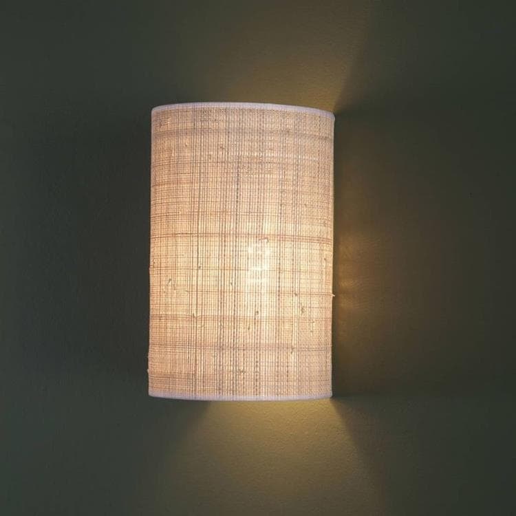 Applique avec système électrique Rabane H28cm SPERONE ganse blanche